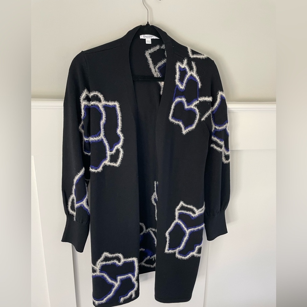 Unique Floral Eyelash Cardigan - Picture 10 of 15